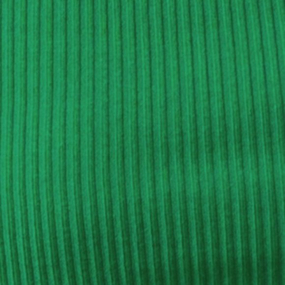 Plus Size Women's Solid Green Ribbed Sweater Dress - Picture 5 of 6